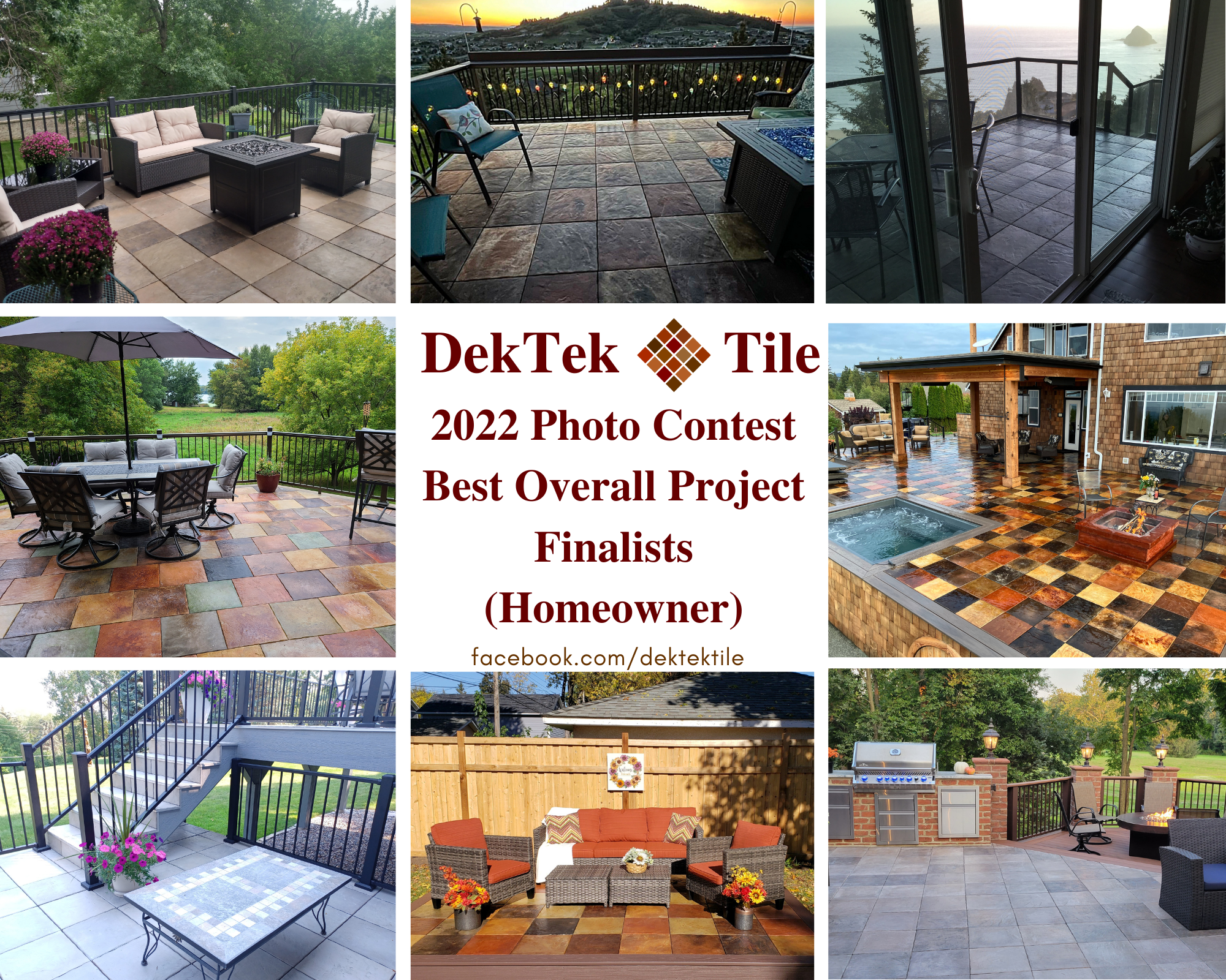 DekTek Tile's concrete decking Photo Contest - Best Tile Decks