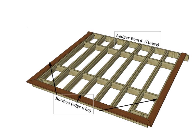 Install the edge trim to permanently lock in the concrete deck tiles