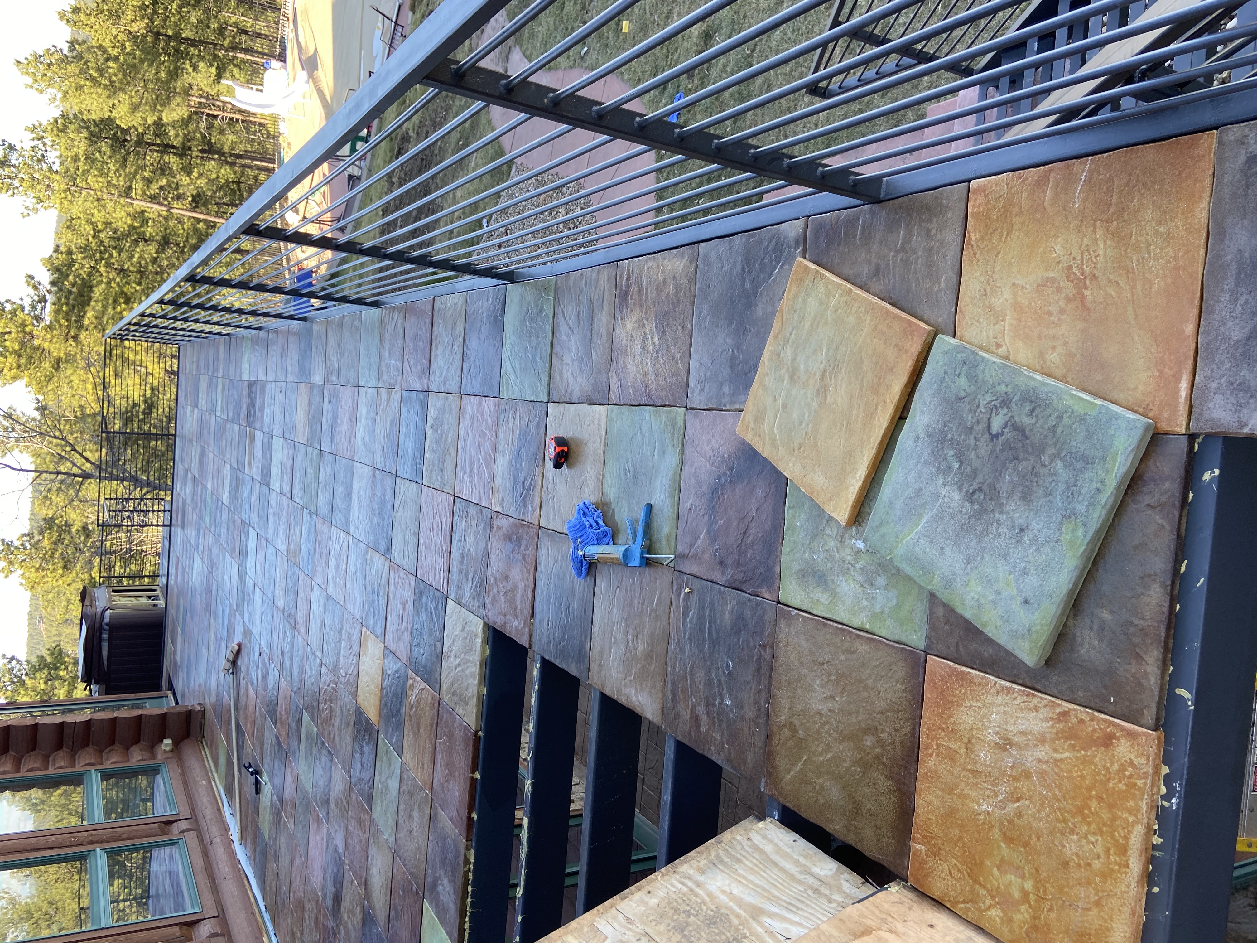 DekTek Tile's Concrete Decking Installed on Steel Framing