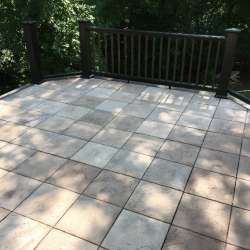dektek tile oak concrete luxury decking tile