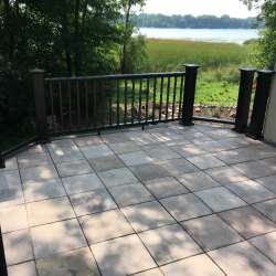 dektek tile oak concrete luxury decking tile