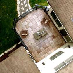 dektek tile oak concrete luxury decking tile