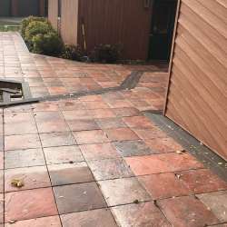 Adobe Tile Deck Project using DekTek Tile Sister Joist Installation for the Concrete Deck Tiles