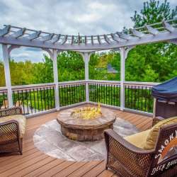 dektek tile oak concrete luxury decking tileum