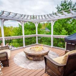 dektek tile oak concrete luxury decking tile