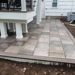dektek tile oak concrete luxury decking tile