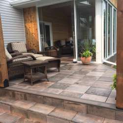 dektek tile oak concrete luxury decking tile
