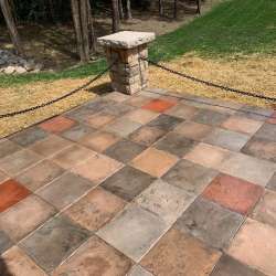 DekTek Tile Custom Colored Concrete Decking - Mocha mixed with Adobe