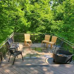 dektek tile oak concrete luxury decking tile