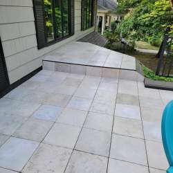 DekTek Tile's luxury concrete deck tiles in limestone