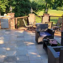 dektek tile oak concrete luxury decking tile