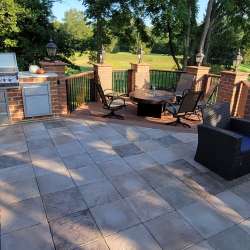 dektek tile oak concrete luxury decking tile