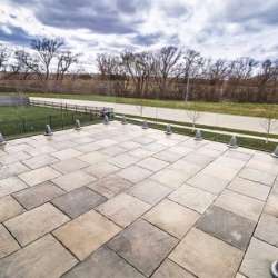dektek tile pecan medley luxury concrete decking