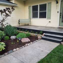 dektek tile luxury cobblestone gray concrete 