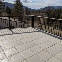 Limestone Album - DekTek Tile's luxury concrete decking on steel framing in Colorado