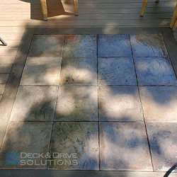 dektek tile accent deck & fireproof inlays - outdoor concrete luxury deck tiles