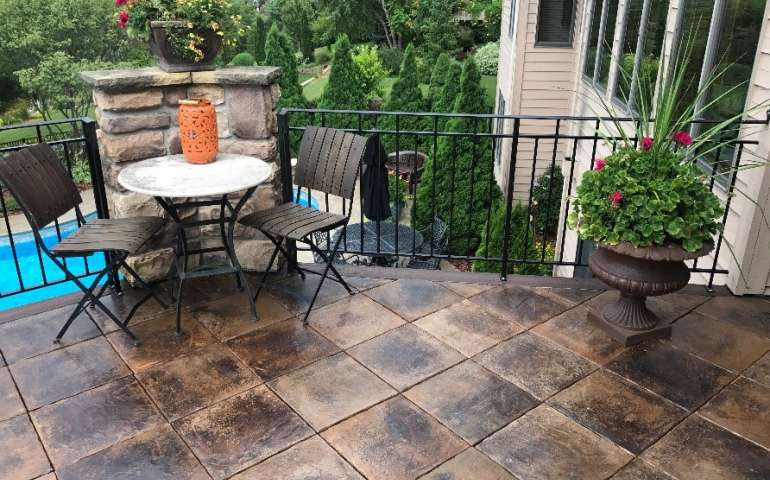 Cocoa Mélange Concrete Tile Deck Samples